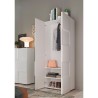 Armoire d'entrée penderie 2 portes porte-manteau moderne Maddy Dama 
