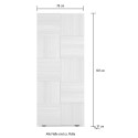 Armoire d'entrée penderie 2 portes porte-manteau moderne Maddy Dama 