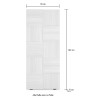 Armoire d'entrée penderie 2 portes porte-manteau moderne Maddy Dama 