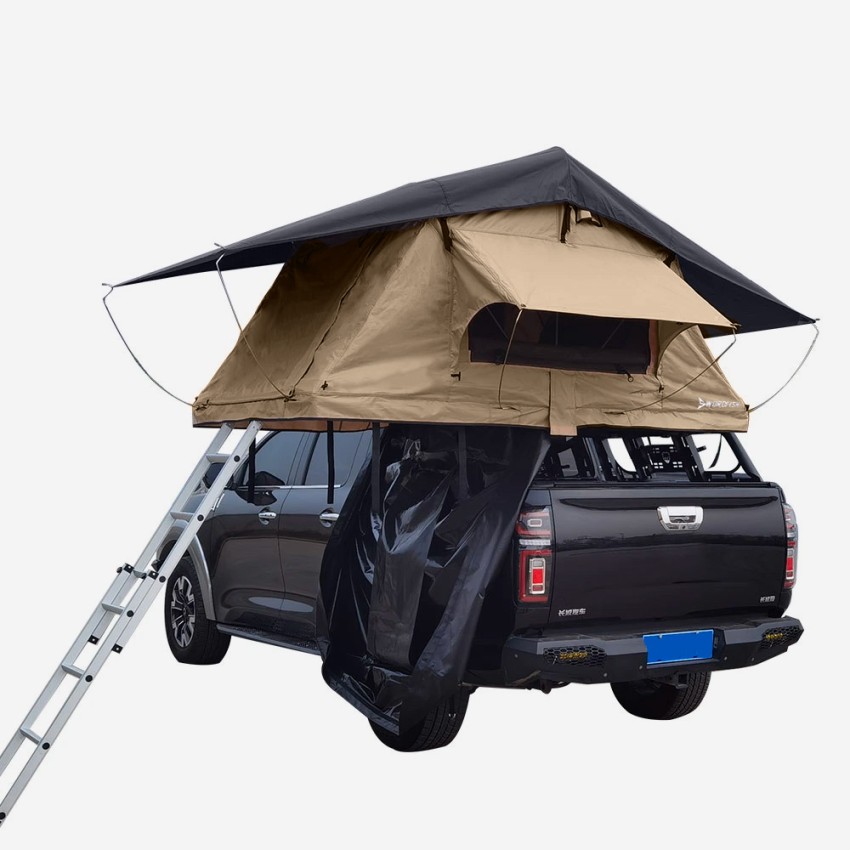 Tente de camping instantanée en dôme 1 pièce à cadre en anneaux pour 4  personnes avec sac et double toit Outbound