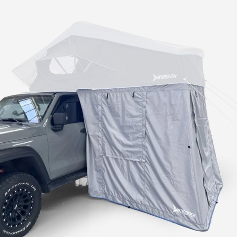 Véranda extension tente de toit voiture cabine vestiaire camping Quietent M Promotion