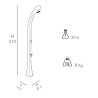Douche solaire de jardin 20 litres avec rince-pieds Happy One F120 