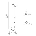 Douche solaire jardin piscine 36 litres avec lave-pieds Big Happy Five F620 
