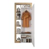 Armoire ouverte avec miroir chambre salon moderne Mitral 