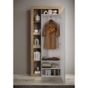 Armoire ouverte avec miroir chambre salon moderne Mitral 