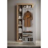 Armoire ouverte avec miroir chambre salon moderne Mitral 