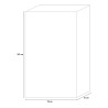 Armoire penderie porte-manteau d'entrée blanc brillant 1 porte Janine Choix