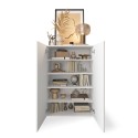 Buffet entrée ou salon blanc laqué 2 portes miroir Elise Remises