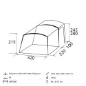 Tente de camping gonflable pour minivan Trails A.I.R. TECH HC Brunner Modèle