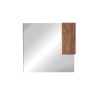 Miroir de salle de bain avec éclairage LED et colonne suspendue 1 porte en bois Aralia Modèle
