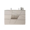 Meuble de salle de bain blanc brillant 3 tiroirs double vasque Liz T Offre