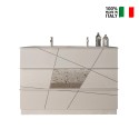 Meuble de salle de bain blanc brillant 3 tiroirs double vasque Liz T Vente