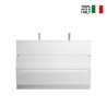 Meuble de salle de bain au sol 3 tiroirs blanc moderne double vasque Ikon T Vente