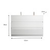 Meuble de salle de bain au sol 3 tiroirs blanc moderne double vasque Ikon T Offre