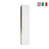 Colonne de salle de bain moderne blanc brillant, meuble suspendu 1 porte Bove Vente