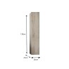 Colonne de salle de bain suspendue 1 porte meuble rangement en bois blanc Bax Remises