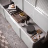 Meuble de salle de bain sur pied blanc brillant double vasque 3 tiroirs Feel T Dama Remises