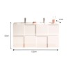 Meuble de salle de bain suspendu à double vasque 2 tiroirs blanc brillant Feel S Dama Catalogue