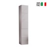 Colonne de salle de bain design moderne suspendue 1 porte blanc brillant Raissa Dama Vente