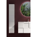 Colonne de salle de bain design moderne suspendue 1 porte blanc brillant Raissa Dama Réductions