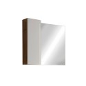 Armoire colonne de salle de bain 1 porte avec miroir à LED blanc effet chêne Pilar BW Achat