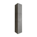 Armoire de salle de bain suspendue 1 porte gris béton Kubi Promotion