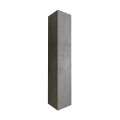 Colonne de salle de bain suspendues 1 porte meuble de rangement en ciment gris Kubi Promotion