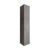 Armoire de salle de bain suspendue 1 porte gris béton Kubi Promotion