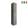 Armoire de salle de bain suspendue 1 porte gris béton Kubi Offre