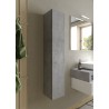 Armoire de salle de bain suspendue 1 porte gris béton Kubi Vente