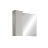 Miroir de salle de bain avec éclairage LED colonne 1 battante blanc gris Pilar BC Achat