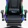 Chaise gaming ergonomique avec repose-pieds LED RGB The Horde Comfort Dimensions