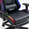 Chaise gaming ergonomique avec repose-pieds LED RGB The Horde Comfort Achat