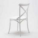 Table ronde blanche 70x70cm Avec 2 Chaises Colorées Intérieur bar café Vintage Long Island 