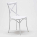 Table ronde blanche 70x70cm Avec 2 Chaises Colorées Intérieur bar café Vintage Long Island 