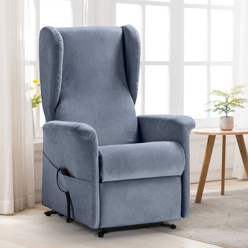 Fauteuil Relax Électrique Système De Levage Et De Roulement 2 Moteurs Housses Gaia