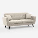 Canapé salon 3 places design moderne nordique résistant 191cm Hayem.