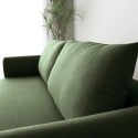 Canapé 3 places en tissu, style design nordique moderne, 196 cm vert Geert