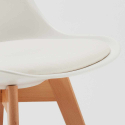 Table Carrée Blanche 70x70cm et 2 Chaises Colorées Set Intérieur Bar Café Nordica Cocktail 