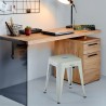 tabouret haut de bar cuisine industriel en acier métallique steel rocket. Prix
