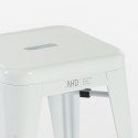 tabouret haut de bar cuisine industriel en acier métallique steel rocket. 