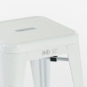 tabouret haut de bar cuisine industriel en acier métallique steel rocket. 