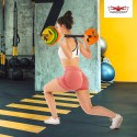 Set body pump barre olympique 6 x poids disques colorés 20kg Forutsu