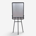 Tableau magnétique avec chevalet 90x60cm bloc de feuilles de papier Cletus M 
