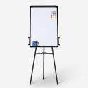 Tableau magnétique avec chevalet 90x60cm bloc de feuilles de papier Cletus M 