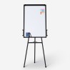 Tableau magnétique avec chevalet 90x60cm bloc de feuilles de papier Cletus M 