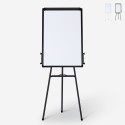 Tableau magnétique avec chevalet 90x60cm bloc de feuilles de papier Cletus M Promotion