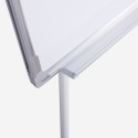 Tableau blanc magnétique extensible de 90x70cm avec chevalet et bloc de feuilles Niels L Prix