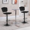 Tabouret de bar de cuisine haut réglable recouvert de tissu velours Toronto Modèle