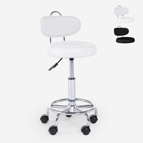 Tabouret esthétique ergonomique réglable bureau cabinet médical Kurili Promotion